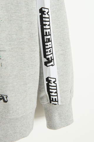 Sweat à capuche Minecraft - Gris