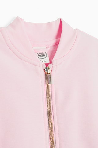 Sweat bi-matière - Rose