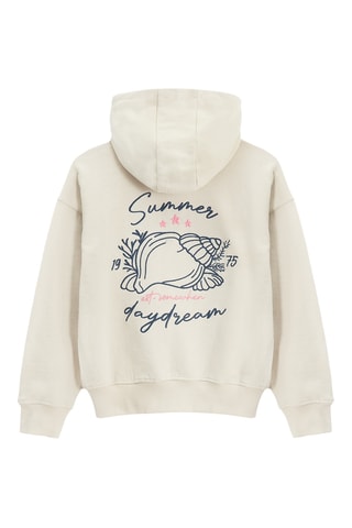 Sweat à capuche - Beige