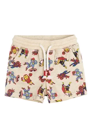 2 shorts Avengers Marvel - Rouge et beige
