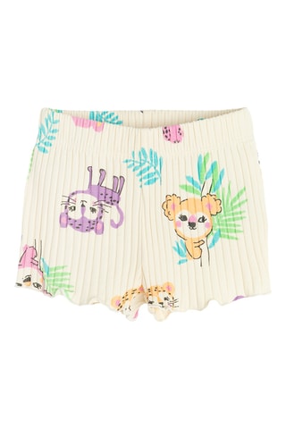 2 shorts - Violet et écru