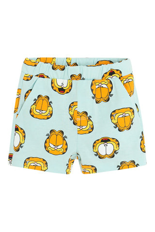 Short Garfield - Turquoise clair