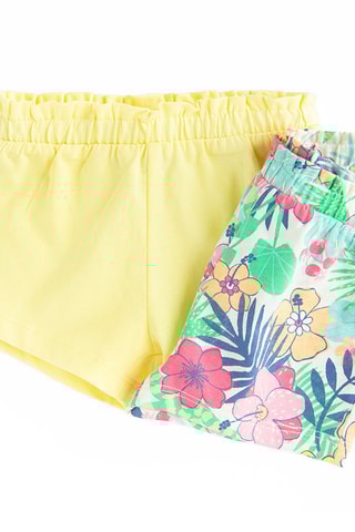 2 shorts - Jaune et écru