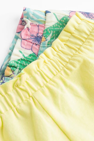 2 shorts - Jaune et écru