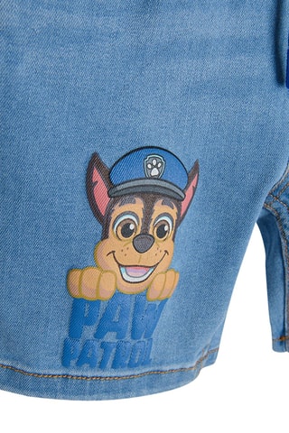 Bermuda en jean Chase et Ruben Pat' Patrouille Bleu marine