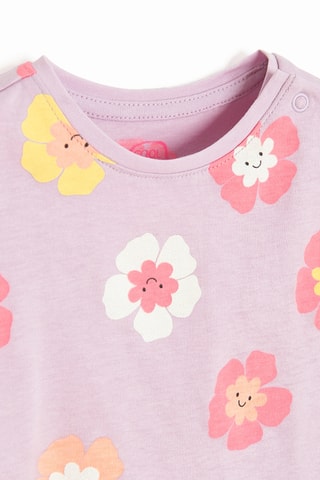 T-shirt et short - Mauve