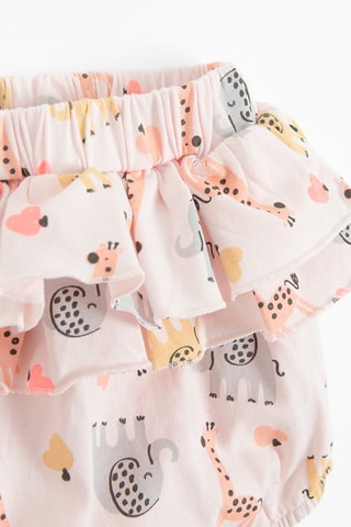 Ensemble 3 pièces - Blanc et rose poudré