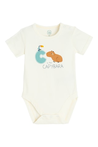 Body et short - Ecru et vert d’eau