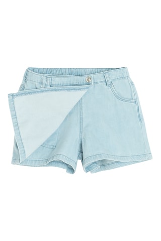 Jupe-short en jean - Ciel