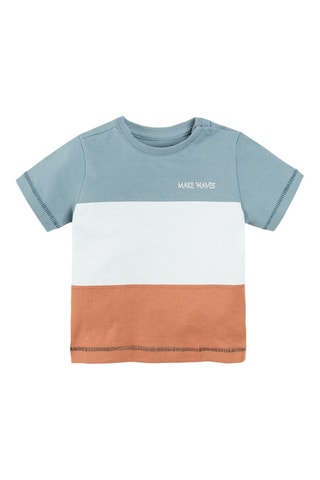 T-shirt et bermuda Ciel et blanc