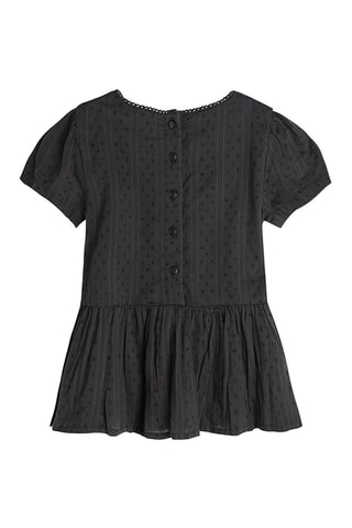BLOUSE S S GRAPHITE