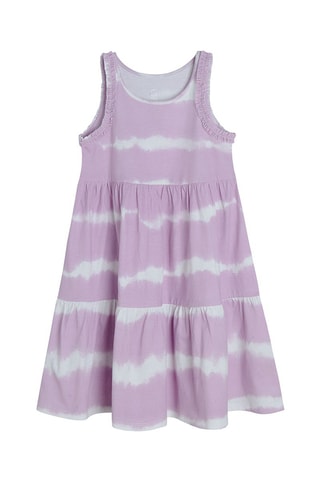 Robe tie and dye Mauve et blanc
