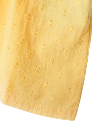 Robe en broderie anglaise Jaune