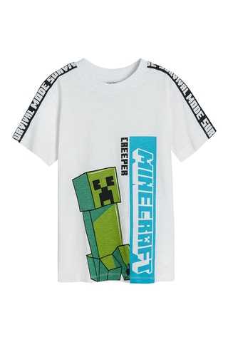 T-shirt Minecraft Blanc