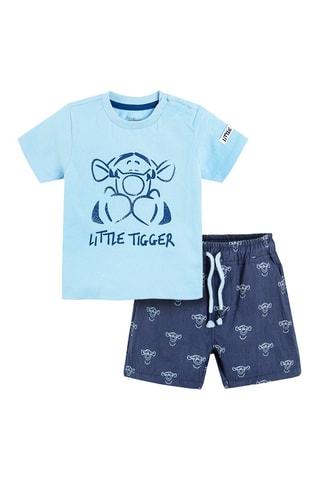 T-shirt et short Tigrou Winnie l’Ourson Disney - Ciel et bleu marine