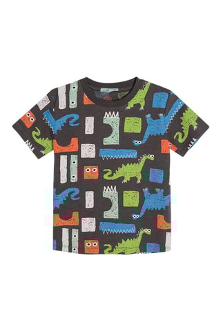 2 t-shirts Orange chiné et anthracite chiné