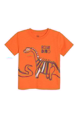 2 t-shirts Orange chiné et anthracite chiné