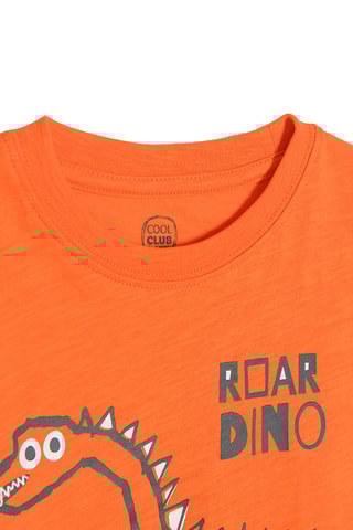 2 t-shirts Orange chiné et anthracite chiné