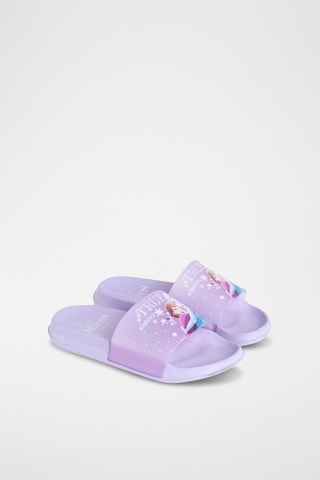 Mules Elsa et Anna La Reine des Neiges Disney Mauve
