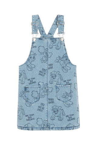 Robe-salopette en jean Pat' Patrouille Bleu marine