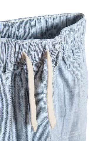 Pantalon rayé - Bleu clair et blanc