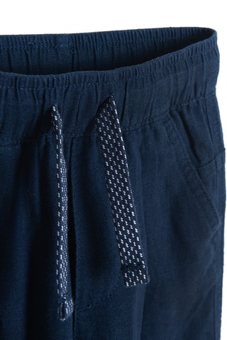 Pantalon en lin - Bleu marine