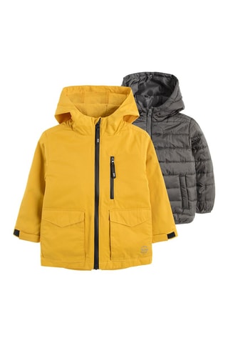 Parka 2 en 1 - Jaune et anthracite