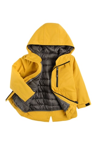 Parka 2 en 1 - Jaune et anthracite