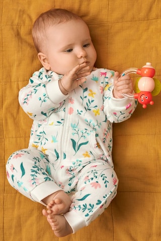 Combinaison en coton biologique - Blanc