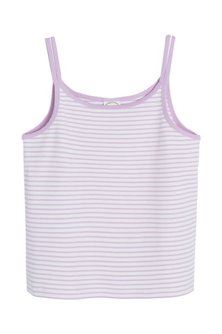 Débardeur Mauve et blanc