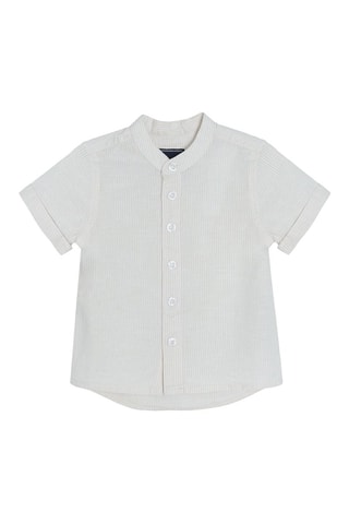 Chemise Blanc et beige