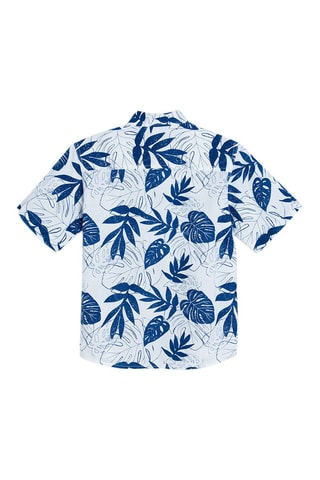 Chemise Blanc et bleu marine