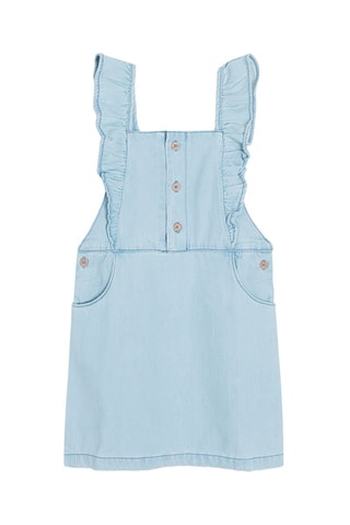 Robe-salopette en jean Ciel