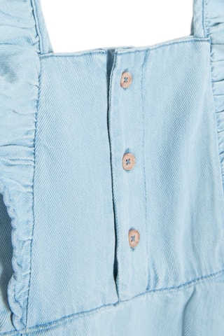 Robe-salopette en jean Ciel