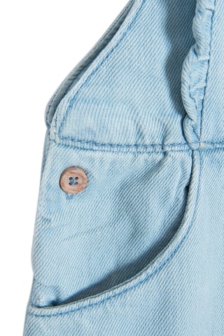 Robe-salopette en jean Ciel