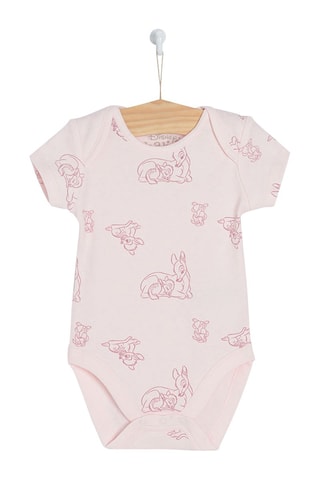 3 bodys Bambi Disney Vieux rose et écru