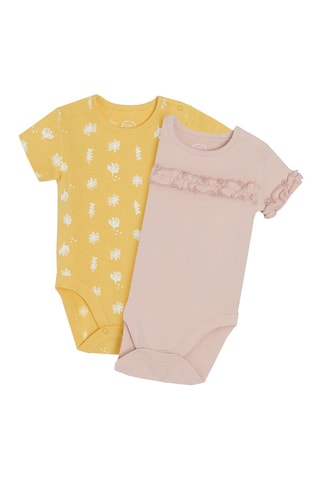 2 bodys Moutarde et mauve