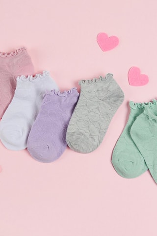 5 paires de chaussettes - Gris et blanc