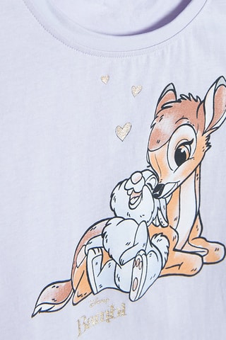 Pyjama Bambi et Panpan Bambi Disney Mauve