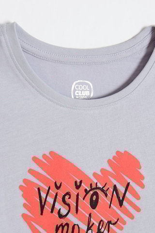 T-shirt - Gris chiné