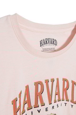 T-shirt Université Havard Rose