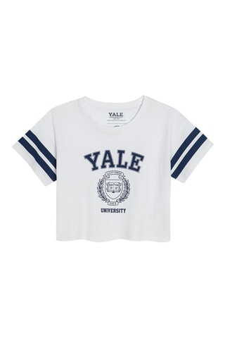 T-shirt Université Yale Blanc