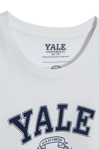 T-shirt Université Yale Blanc