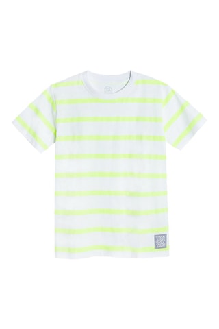 T-shirt Blanc et vert citron