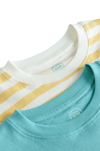 2 t-shirts Blanc et vert d’eau