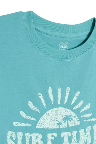 2 t-shirts Blanc et vert d’eau