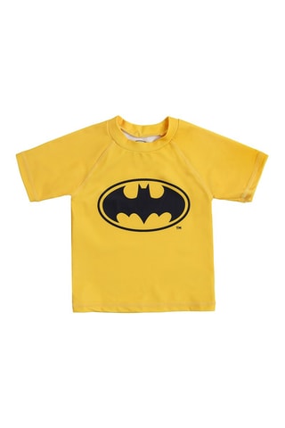 T-shirt et short de bain Batman La Ligue des Justiciers DC Comics Jaune et bleu roi