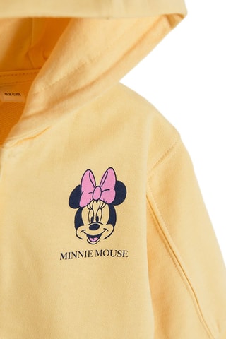 Sweat à capuche à oreilles Minnie et Daisy Disney Jaune