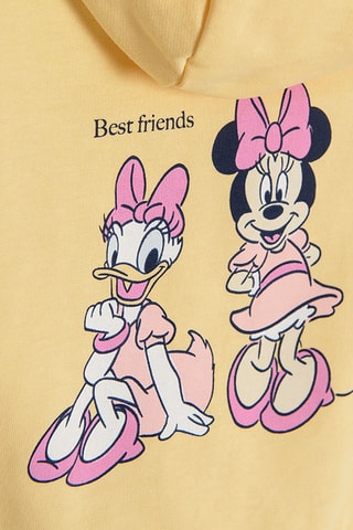 Sweat à capuche à oreilles Minnie et Daisy Disney Jaune