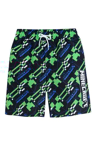 Short de bain Minecraft Noir